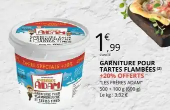 E.Leclerc GARNITURE POUR TARTES FLAMBÉES offre