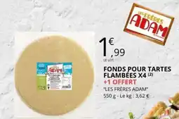 E.Leclerc FONDS POUR TARTES FLAMBÉES X4 offre