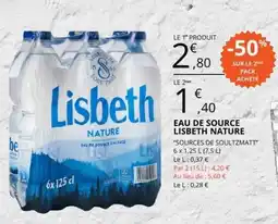 E.Leclerc Eau de Source Lisbeth Nature offre