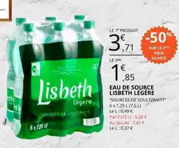 E.Leclerc Eau de Source Lisbeth Légère offre