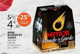 E.Leclerc BIÈRE BLONDE DE GARDE 'METEOR' offre