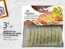 E.Leclerc GALETTES DE POMMES DE TERRE 10 +2 OFFERTES offre