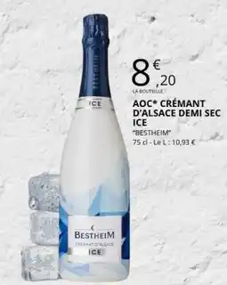 E.Leclerc AOC* CRÉMANT D'ALSACE DEMI SEC ICE offre