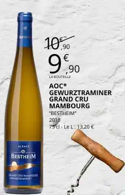 E.Leclerc AOC* Gewurztraminer Grand Cru Mambourg offre