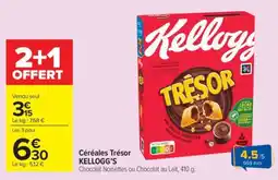 Carrefour Market Céréales Trésor Kellogg's offre