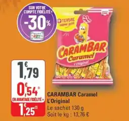 G20 CARAMBAR Caramel l'original offre
