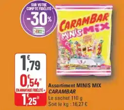 G20 CARAMBAR Minis mix Assortiment offre