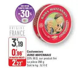 G20 BONS MAYENNAIS Coulommiers offre