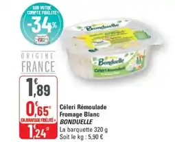 G20 BONDUELLE Céleri Rémoulade Fromage Blanc offre