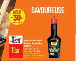 G20 MAGGI Sauce saveur Miel Sésame Gingembre offre