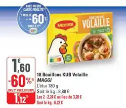 G20 MAGGI 18 Bouillons KUB Volaille offre