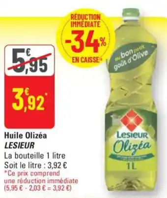 G20 LESIEUR Huile Olizéa offre