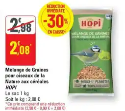 G20 HOPI Mélange de Graines pour oiseaux de la Nature aux céréales offre