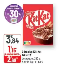 G20 NESTLÉ Céréales Kit-Kat offre