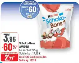 G20 KINDER Schoko-Bons offre