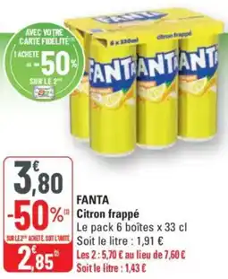 G20 FANTA Citron frappé offre