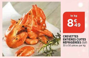 Bi1 Crevettes Entières Cuites offre