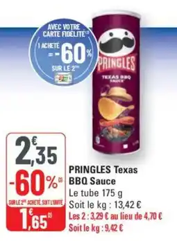G20 PRINGLES Texas bbq sauce offre