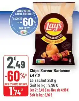 G20 LAY'S Chips Saveur Barbecue offre