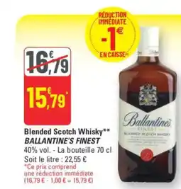 G20 BALLANTINE'S FINEST Blended Scotch Whisky offre