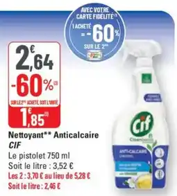 G20 CIF Nettoyant anticalcaire offre