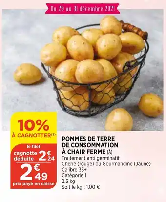 Bi1 Pommes de Terre offre