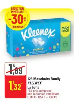 G20 KLEENEX 128 Mouchoirs Family offre