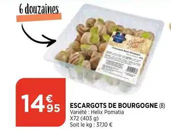 Bi1 Escargots de Bourgogne offre