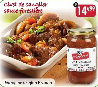 Maximo Civet de sanglier sauce forestière offre