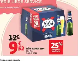 Auchan 1664 Bière blonde offre