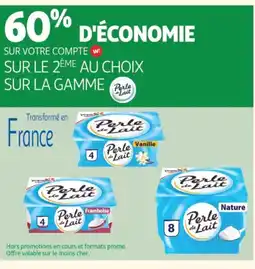 Auchan PERLE DE LAIT Sur la gamme offre