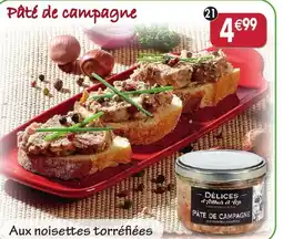 Maximo Pâté de campagne aux noisettes torréfiées offre