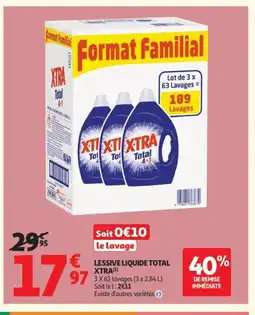 Auchan XTRA TOTAL Lessive liquide offre