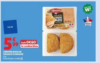 Auchan LE GAULOIS Cordons bleus de volaille offre
