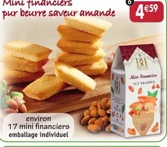 Maximo Mini financiers pur beurre saveur amande offre