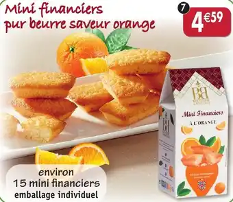 Maximo Mini financiers pur beurre. saveur orange offre