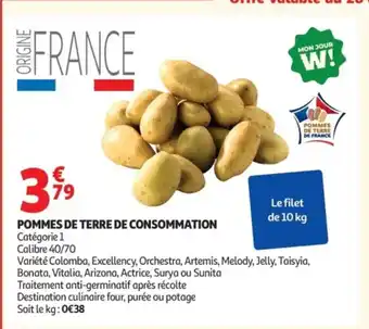 Auchan Pommes de terre de consommation offre