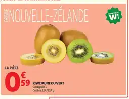 Auchan Kiwi jaune ou vert offre