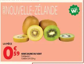Auchan Kiwi jaune ou vert offre