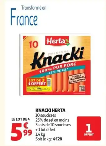 Auchan HERTA Knacki offre