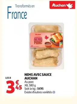 Auchan AUCHAN Nems avec sauce offre