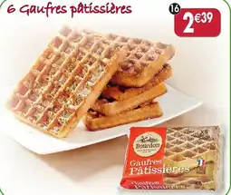 Maximo 6 gaufres pâtissières offre