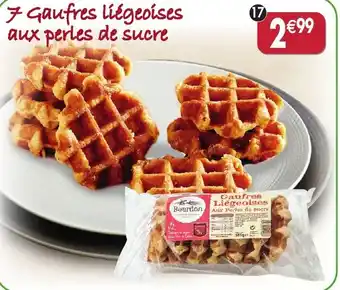 Maximo 7 gaufres liégeoises aux perles de sucre offre