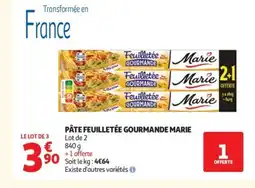 Auchan MARIE Pâte feuilletée gourmande offre