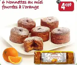 Maximo 6 Nonnettes au miel fourrées à l'orange offre