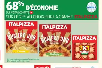 Auchan ITALPIZZA Sur la gamme offre