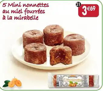 Maximo 5 Mini nonnettes au miel fourrées à la mirabelle offre