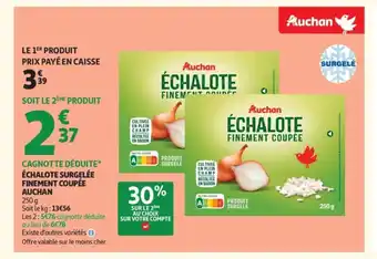 Auchan AUCHAN Échalote surgelé finement coupée offre