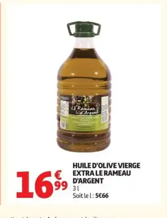 Auchan Huile d'olive vierge extra le rameau d'argent offre