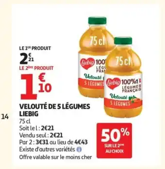 Auchan LIEBIG Velouté de 5 légumes offre